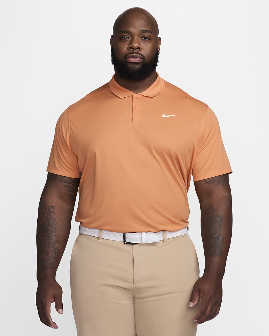 Orange nike polo shirt best sale